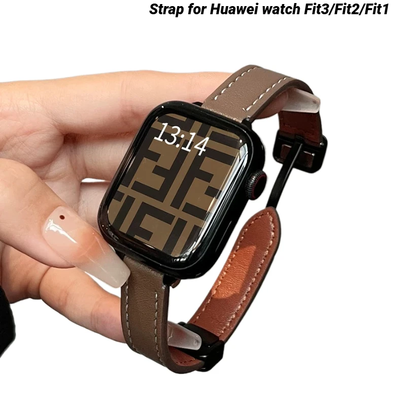 Magnetic Strap for Huawei watch Fit3 Leather Watchband For HUAWEI Watch Fit2/Fit1 Smartwatch Sport Bracelet Woman Man Wristband
Magnetic Strap for Huawei watch Fit3 Leather Watchband For HUAWEI Watch Fit2/Fit1 Smartwatch Sport Bracelet Woman Man Wristband