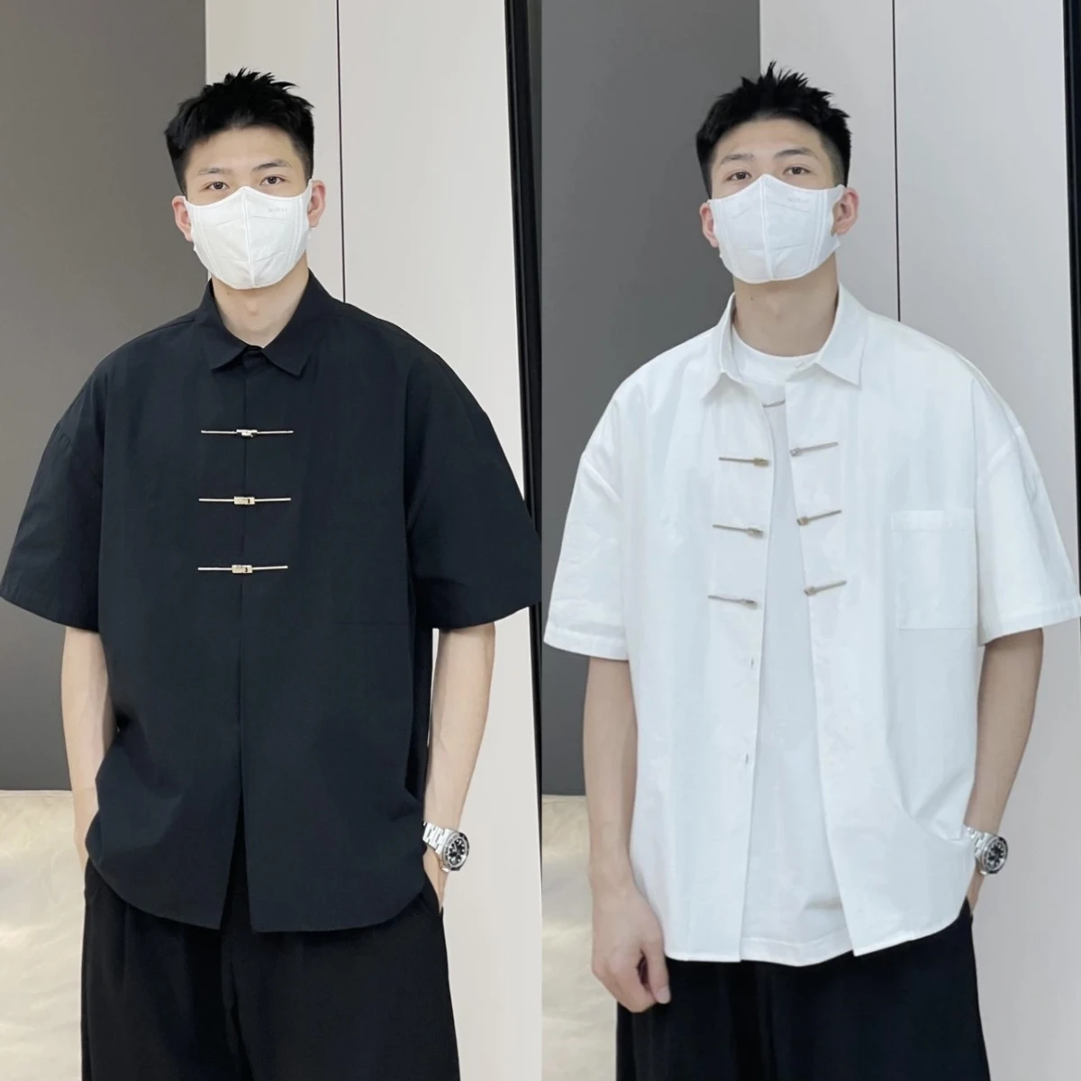 Свободная дышащая мужская рубашка с коротким рукавом, летняя, в китайском национальном стиле, универсальная повседневная рубашка для пар, молодежная мода
Свободная дышащая мужская рубашка с коротким рукавом, летняя, в китайском национальном стиле, универсальная повседневная рубашка для пар, молодежная мода