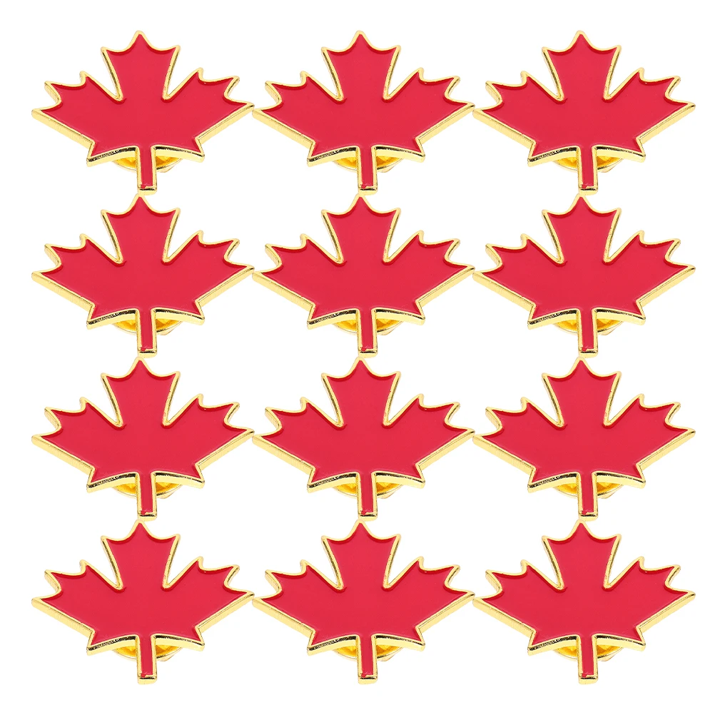 12 Pcs Maple Leaf Brooch Women Pin Thanksgiving Red Badge Lapel Pins Enamel Jewelry Gift Boxed Packaging Party Supplies
12 Pcs Maple Leaf Brooch Women Pin Thanksgiving Red Badge Lapel Pins Enamel Jewelry Gift Boxed Packaging Party Supplies