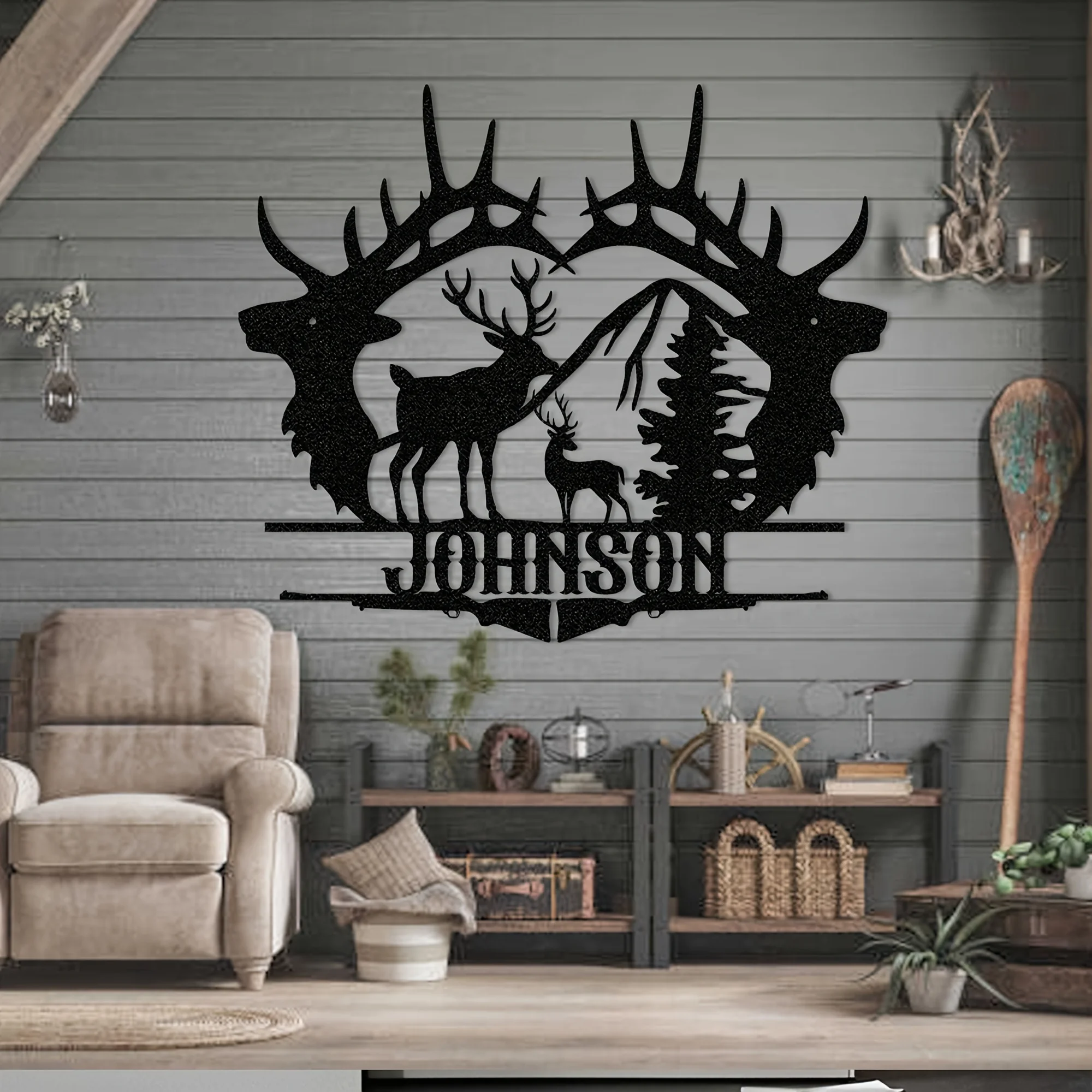Customizable Deer Silhouette Metal Wall Art - Rustic Wildlife-Themed Decor for Home, Kitchen, Garden, Outdoor Spaces
Customizable Deer Silhouette Metal Wall Art - Rustic Wildlife-Themed Decor for Home, Kitchen, Garden, Outdoor Spaces