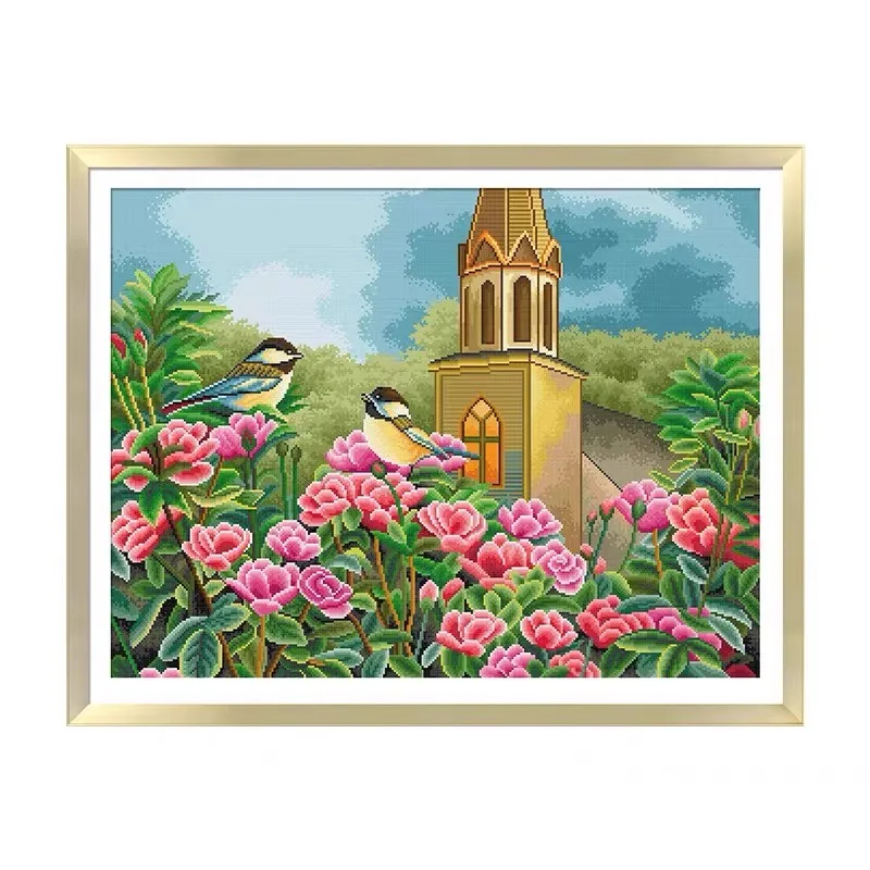 11CT 82X65cm Birds Flowers Pre-Printed Cross Stitch DIY Embroidery Set Handicraft Floss Needle Crafts 83 colors
11CT 82X65cm Birds Flowers Pre-Printed Cross Stitch DIY Embroidery Set Handicraft Floss Needle Crafts 83 colors