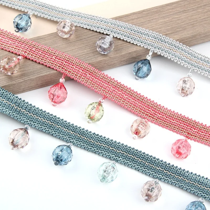 European White Curtain Lace Accessories with Crystal Beads Vehicle Decoration Villa Sheer Window with Heavy Rainbow Beads
European White Curtain Lace Accessories with Crystal Beads Vehicle Decoration Villa Sheer Window with Heavy Rainbow Beads