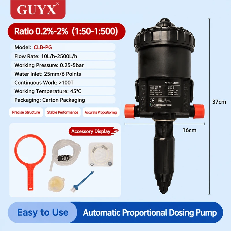 Proportional Pump for Agricultural Irrigation Fertilization Automatic Doser Diluter Pig Farm - Farm Automation System Dosing Pum
Proportional Pump for Agricultural Irrigation Fertilization Automatic Doser Diluter Pig Farm - Farm Automation System Dosing Pum