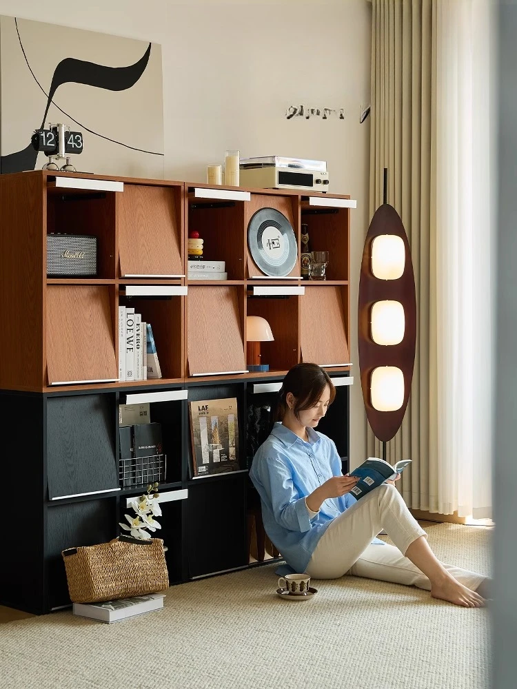Solid wood bookcase Free combination cabinet Middle ancient boxwood color lattice cabinet Living room storage side cabinet
Solid wood bookcase Free combination cabinet Middle ancient boxwood color lattice cabinet Living room storage side cabinet