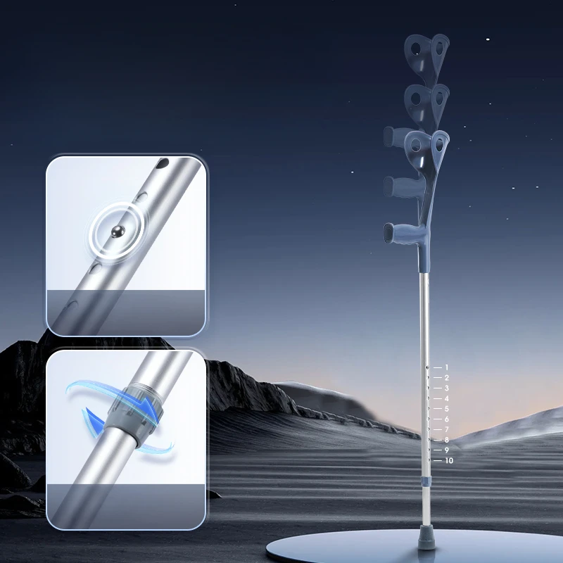 Ergonomic U-Shaped Arm Crutch - Medical Rehabilitation Walking Aid, Anti-Slip Lightweight Design for Fracture Recovery
Ergonomic U-Shaped Arm Crutch - Medical Rehabilitation Walking Aid, Anti-Slip Lightweight Design for Fracture Recovery