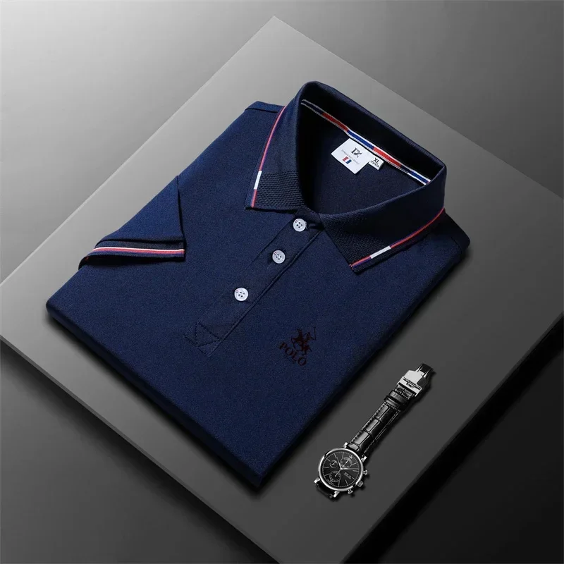 2025 New Fashionable Versatile High End Men's Polo Shirt Casual Solid Color Slim Fit Summer Fashion Short Sleeve Breathable Top
2025 New Fashionable Versatile High End Men's Polo Shirt Casual Solid Color Slim Fit Summer Fashion Short Sleeve Breathable Top