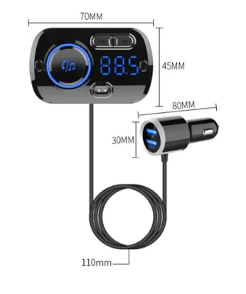 Battery Charging Units Bluetooth-compatible 5.0 Modulator USB Car Charger Kit Calling Music Player Night Vision LED Light
Battery Charging Units Bluetooth-compatible 5.0 Modulator USB Car Charger Kit Calling Music Player Night Vision LED Light