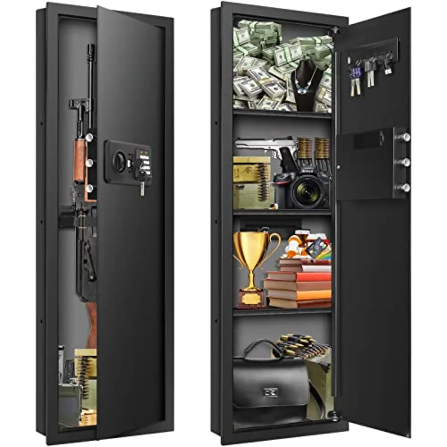 43.3 Tall Fireproof Safe for Wall Installation Between Studs 16 Centers, Electronic Hidden Safe with Removable Shelf, Fireproof
43.3 Tall Fireproof Safe for Wall Installation Between Studs 16 Centers, Electronic Hidden Safe with Removable Shelf, Fireproof