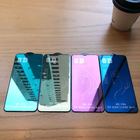 Película de belleza de cobertura completa para teléfono móvil, espejo protector para Apple iPhone 12, 11, 13 Pro Max, Mini, X, XR, XS Max, 8D