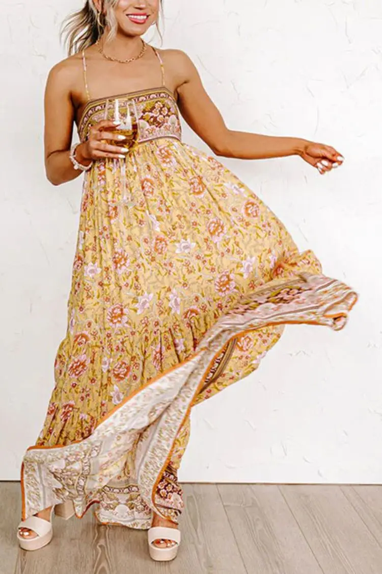 2023 Bohemian blue pink yellow vintage print beach dress Summer sexy backless sleeveless slash neck spaghetti strap maxi dress
2023 Bohemian blue pink yellow vintage print beach dress Summer sexy backless sleeveless slash neck spaghetti strap maxi dress