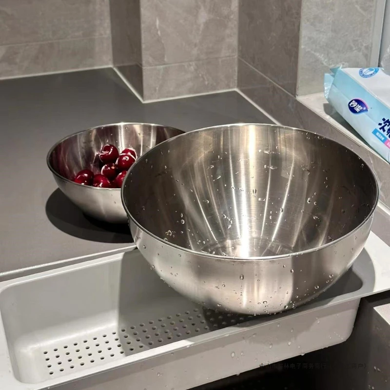 LTT Salad Pot Home Kitchen Thickened Large Cooking Egg and Noodles Stainless Steel Pot
LTT Salad Pot Home Kitchen Thickened Large Cooking Egg and Noodles Stainless Steel Pot