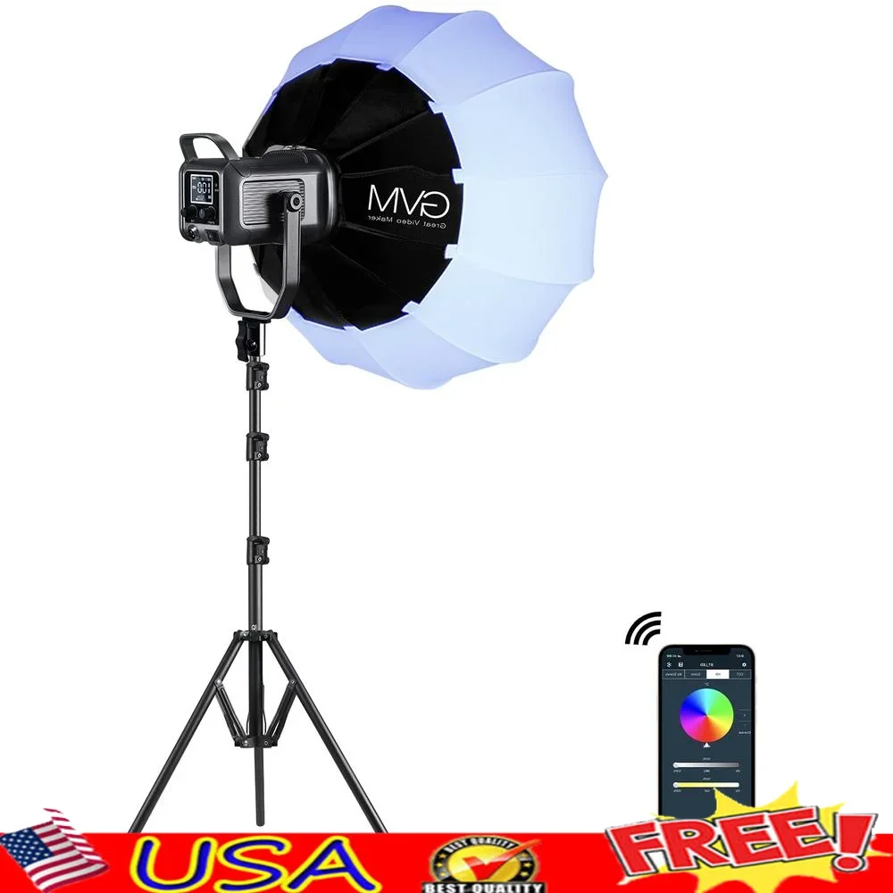 150W RGB Video Light Kit Bi-Color LED Photography Studio Lighting Lantern Softbox Stand disco party stage live streaming YouTube
150W RGB Video Light Kit Bi-Color LED Photography Studio Lighting Lantern Softbox Stand disco party stage live streaming YouTube