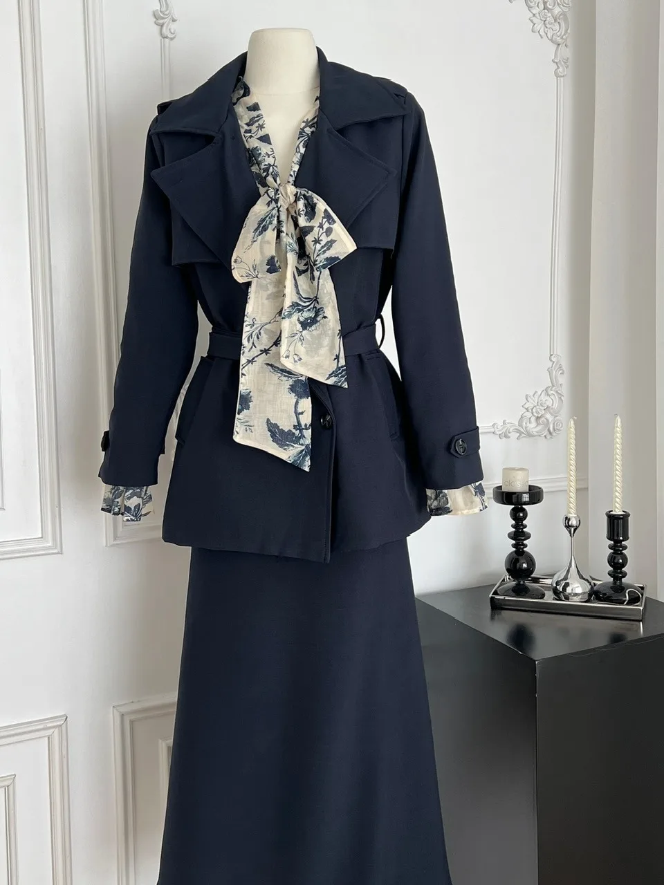 Ele женский осенний шифоновый топ с принтом Long Sve, костюм Sle Jaet, юбка, футболка, комплект, повседневная одежда для поездок на работу 
Ele женский осенний шифоновый топ с принтом Long Sve, костюм Sle Jaet, юбка, футболка, комплект, повседневная одежда для поездок на работу