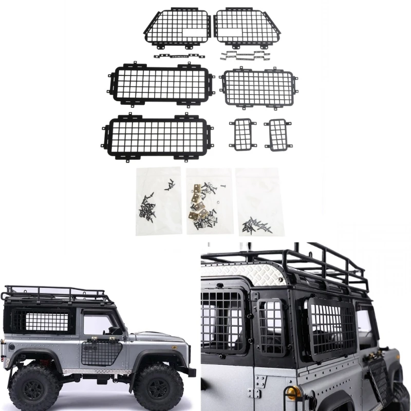 7Pcs Remote Control Crawler Window Mesh Front Rear Side Window Protective Net Modified for D90 MN99S 1/12 Vehicle
7Pcs Remote Control Crawler Window Mesh Front Rear Side Window Protective Net Modified for D90 MN99S 1/12 Vehicle