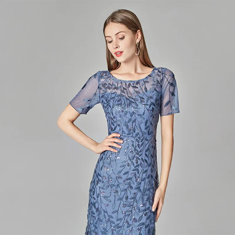 Ever Pretty Dress Sequin Mesh Mermaid Slim Evening Dress Beaded Leaves Pattern Formal Dress Women Elegant
Ever Pretty Dress Sequin Mesh Mermaid Slim Evening Dress Beaded Leaves Pattern Formal Dress Women Elegant