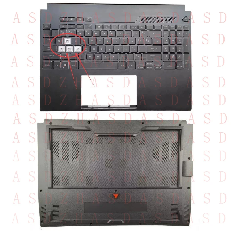 Новый комплект: палмрест с клавиатурой и нижний корпус для ASUS TUF 3/4 F15 FX507 FA507, 15.6 дюймов
Новый комплект: палмрест с клавиатурой и нижний корпус для ASUS TUF 3/4 F15 FX507 FA507, 15.6 дюймов