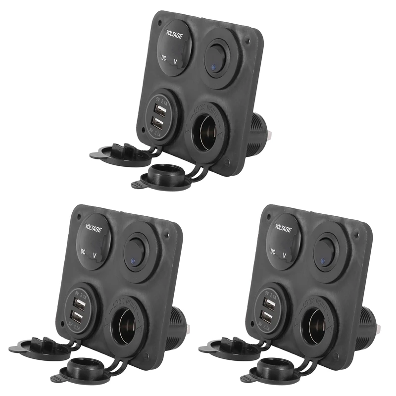 3x4 Функциональная панель с двойным USB-зарядным устройством, зеленая фоторозетка 12 В, переключатель включения/выключения
3x4 Функциональная панель с двойным USB-зарядным устройством, зеленая фоторозетка 12 В, переключатель включения/выключения