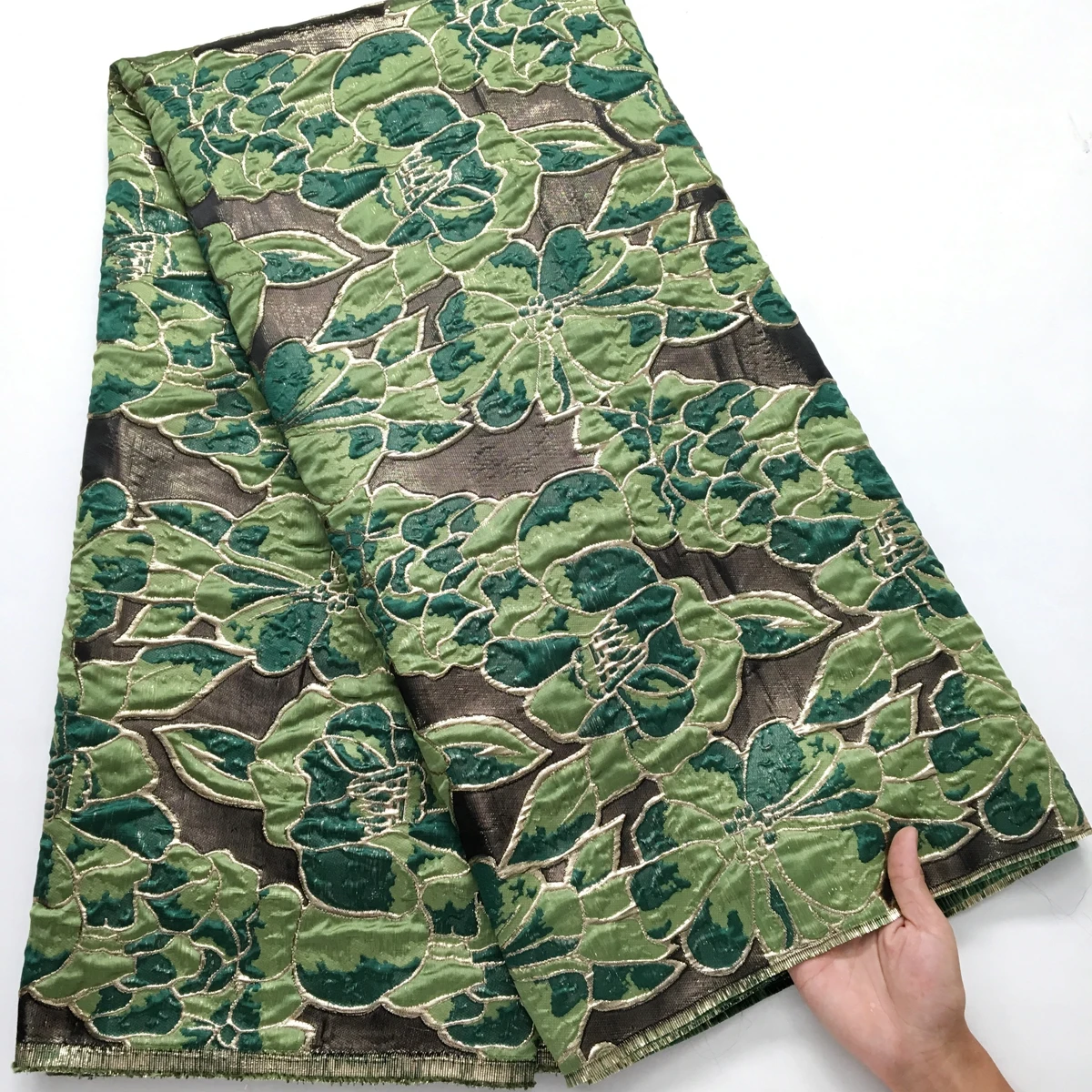 5Yards African Brocade Jacquard Lace Fabric 2025 High Quality French Tulle Lace Gilding Fabric For Party Dress Sewing
5Yards African Brocade Jacquard Lace Fabric 2025 High Quality French Tulle Lace Gilding Fabric For Party Dress Sewing
