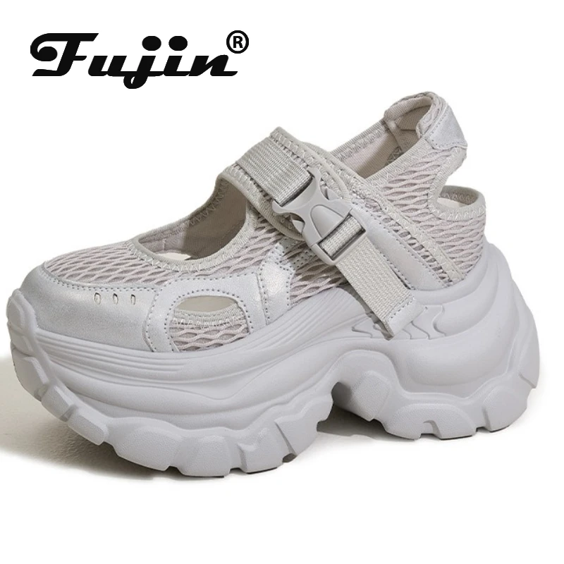 Fujin 9cm Air Mesh Microfiber Leather High Brand Comfy Platform Wedge Fashion Summer Chunky Sneaker Buckle Mary Jane Shoes Women
Fujin 9cm Air Mesh Microfiber Leather High Brand Comfy Platform Wedge Fashion Summer Chunky Sneaker Buckle Mary Jane Shoes Women
