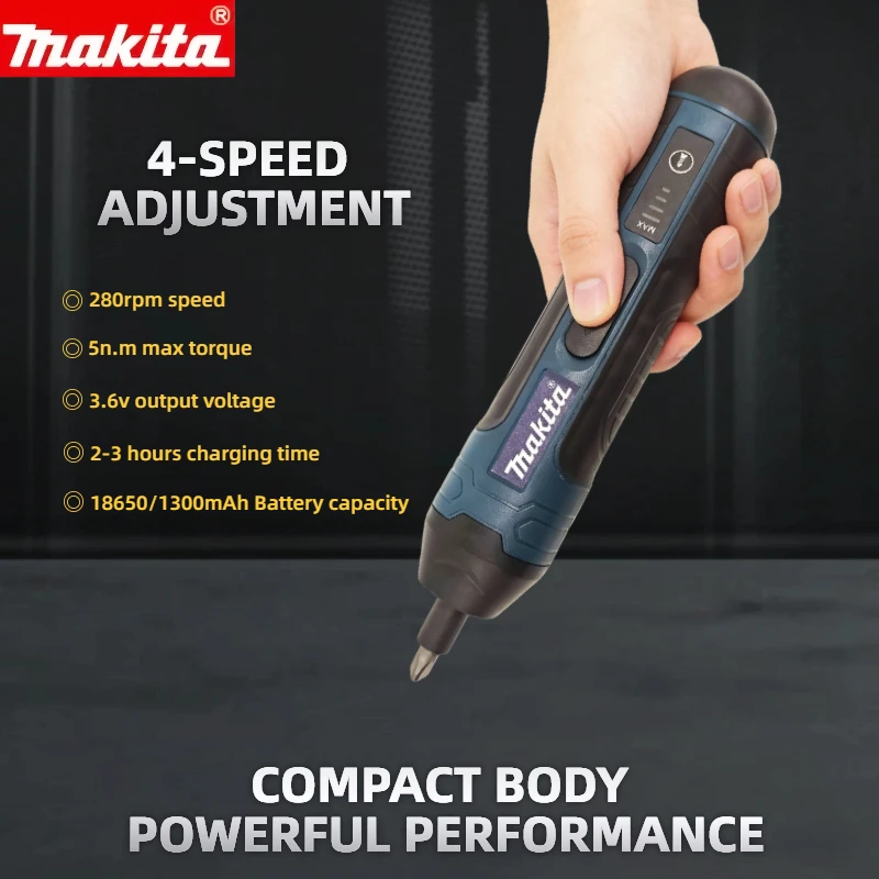 Makita Cordless Electric Screwdriver 1300mah Rechargeable Adjustment Power Drill Multi-function Disassembly Torque Repair Tools
Makita Cordless Electric Screwdriver 1300mah Rechargeable Adjustment Power Drill Multi-function Disassembly Torque Repair Tools