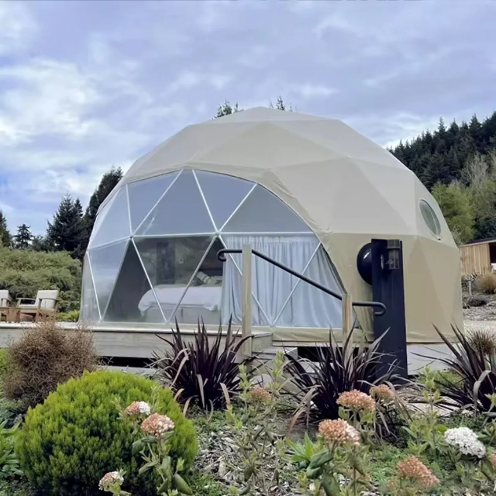 Winter Thermal Insulated Glass Geodesic Dome Tent, Luxury Outdoor Glamping House For Resort Hotel
Winter Thermal Insulated Glass Geodesic Dome Tent, Luxury Outdoor Glamping House For Resort Hotel