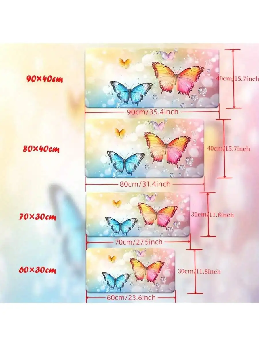 Vibrant Butterfly HD Printed Mousepad Soft Rubber Desk Mat For Gaming Office
Vibrant Butterfly HD Printed Mousepad Soft Rubber Desk Mat For Gaming Office