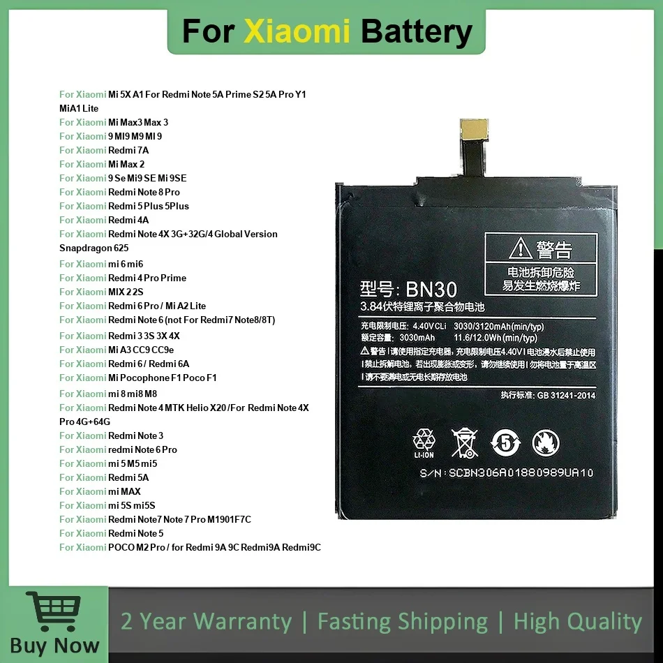 Аккумулятор для Xiaomi Redmi Note Max Mix 2 3 3S 3X 4 4X 4A 5 5A 5S 5X M5 6 6A 7 7A 8 8T 9 9A M9 SE Pro Plus Lite Аккумуляторы
Аккумулятор для Xiaomi Redmi Note Max Mix 2 3 3S 3X 4 4X 4A 5 5A 5S 5X M5 6 6A 7 7A 8 8T 9 9A M9 SE Pro Plus Lite Аккумуляторы