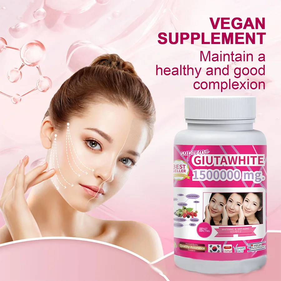 Super Whitening Glutathione Supplement Anti-Aging. Skin Whitening Formula - with Vitamin C - Skin Lightener - Dark Spot Remover
Super Whitening Glutathione Supplement Anti-Aging. Skin Whitening Formula - with Vitamin C - Skin Lightener - Dark Spot Remover