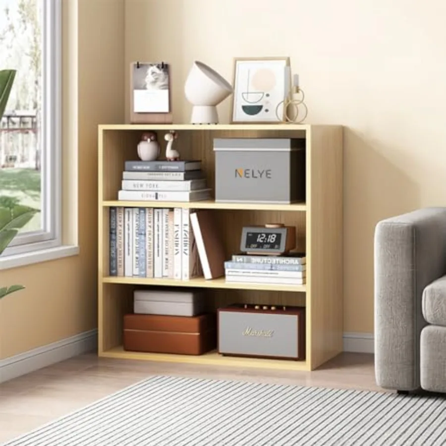 Basic Open Shelf Bookcase - Wooden Cube Storage Shelves Split Bookshelf
Basic Open Shelf Bookcase - Wooden Cube Storage Shelves Split Bookshelf