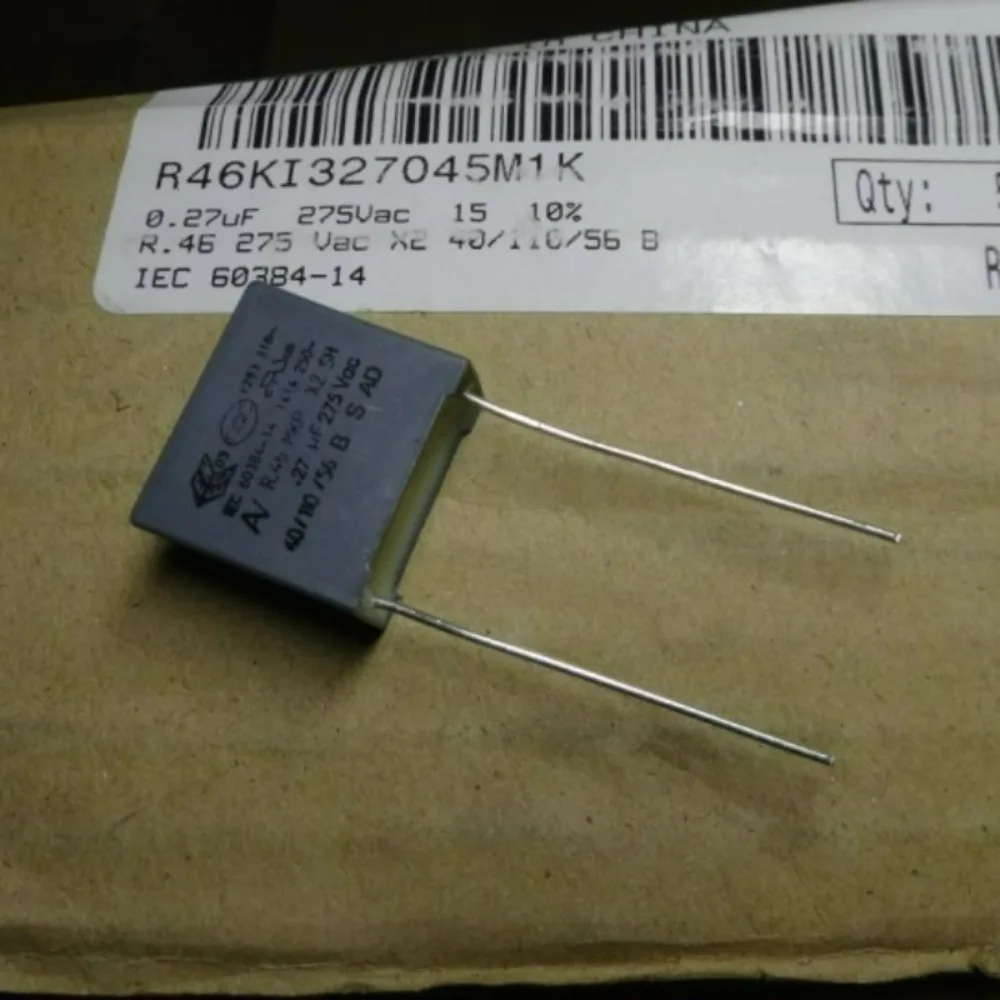 10PCS AV R46 MKP 0.27uf/275VAC 270nf 274 New 15mm Film Capacitor 
10PCS AV R46 MKP 0.27uf/275VAC 270nf 274 New 15mm Film Capacitor