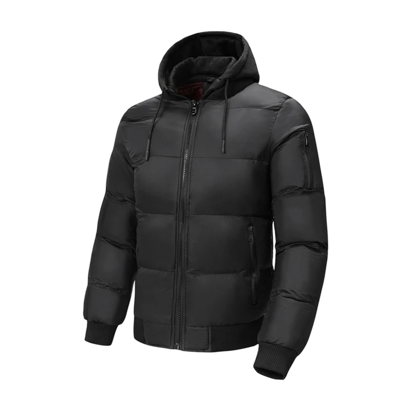 Winter Sports Cotton Jaet Men's Hooded Thiened Warmth Youth Faion Stand Fit Polyester Fiber Long Sve Zipper Closure
Winter Sports Cotton Jaet Men's Hooded Thiened Warmth Youth Faion Stand Fit Polyester Fiber Long Sve Zipper Closure