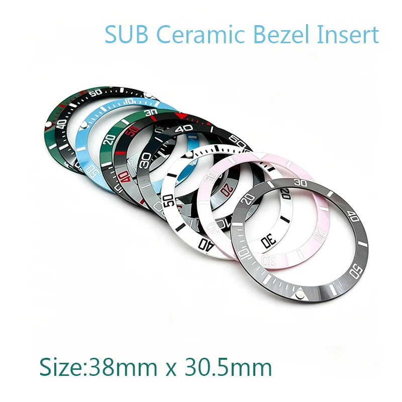 38mm Mens Mechanical Watch Case Sloped Ceramic Bezel Insert Ring Inner Diameter 30.5mm Fits SUB Watch Replace Repair Parts
38mm Mens Mechanical Watch Case Sloped Ceramic Bezel Insert Ring Inner Diameter 30.5mm Fits SUB Watch Replace Repair Parts