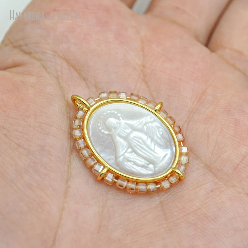 5Pcs Wholesale Copper Religious Catholic Jewelry Gold Color White Shell Metal Pendant
5Pcs Wholesale Copper Religious Catholic Jewelry Gold Color White Shell Metal Pendant