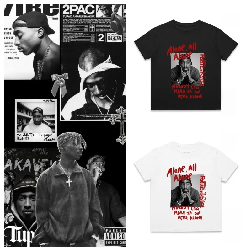 Лето 2pac Тупак Западного побережья рэп певица креативный принт с коротким рукавом пара старая школа ленивый стиль повседневная свободная футболка в стиле ретро 
Лето 2pac Тупак Западного побережья рэп певица креативный принт с коротким рукавом пара старая школа ленивый стиль повседневная свободная футболка в стиле ретро