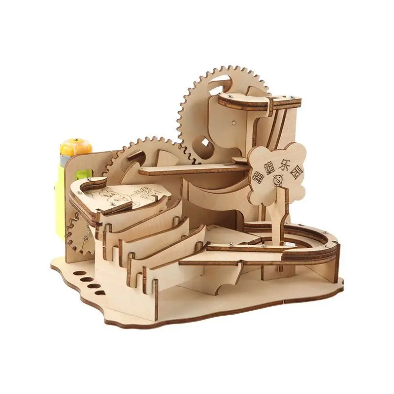 Wooden 3D Three-dimensional Puzzle DIY Handmade Assembly Steam Teaching Aids Educational Toys Track Ball Children's Day Gifts
Wooden 3D Three-dimensional Puzzle DIY Handmade Assembly Steam Teaching Aids Educational Toys Track Ball Children's Day Gifts