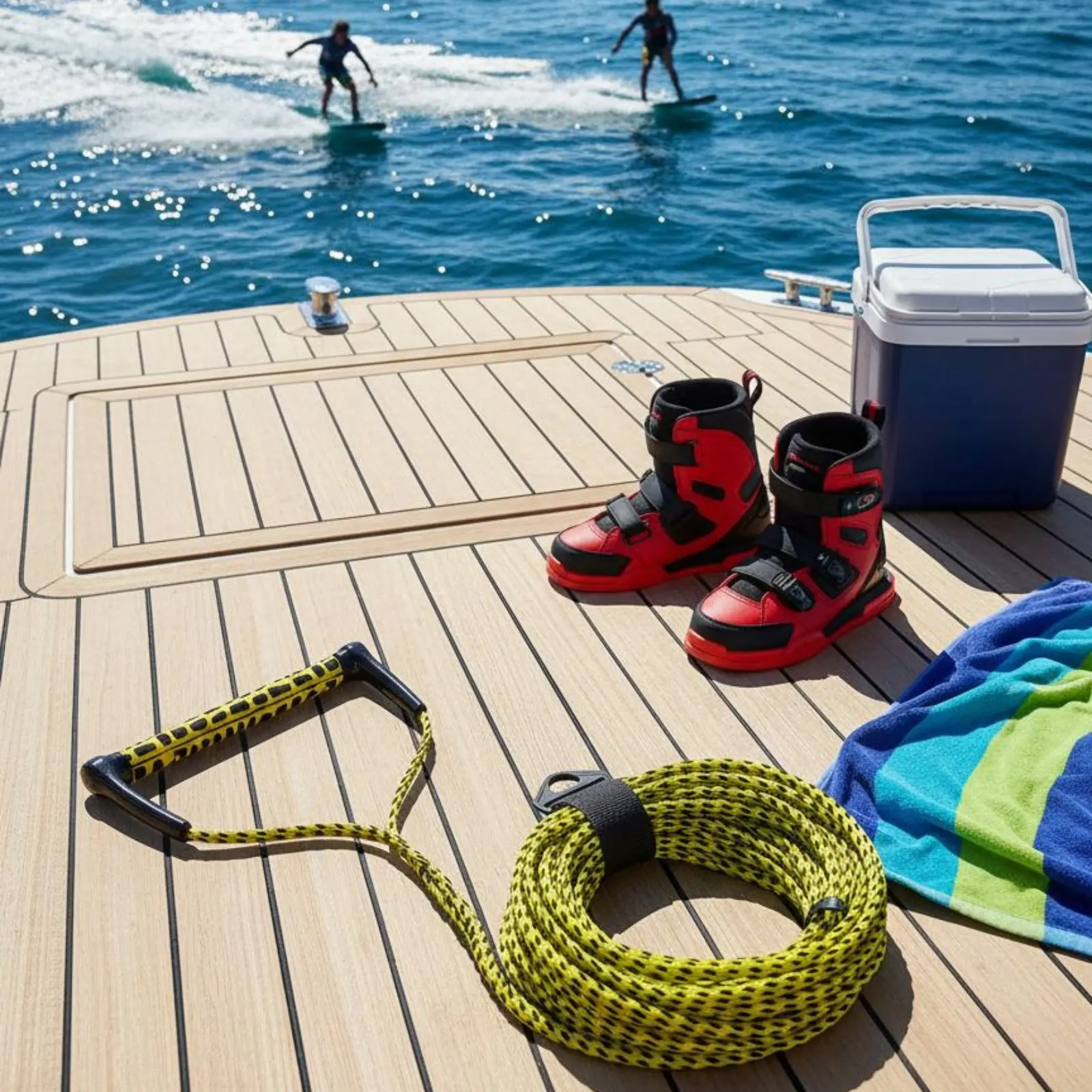 Water Ski Rope with Handle High Tensile Strength Water Ski Rope Comfortable Grip 16-Strand Braid for Lake, Waterway
Water Ski Rope with Handle High Tensile Strength Water Ski Rope Comfortable Grip 16-Strand Braid for Lake, Waterway