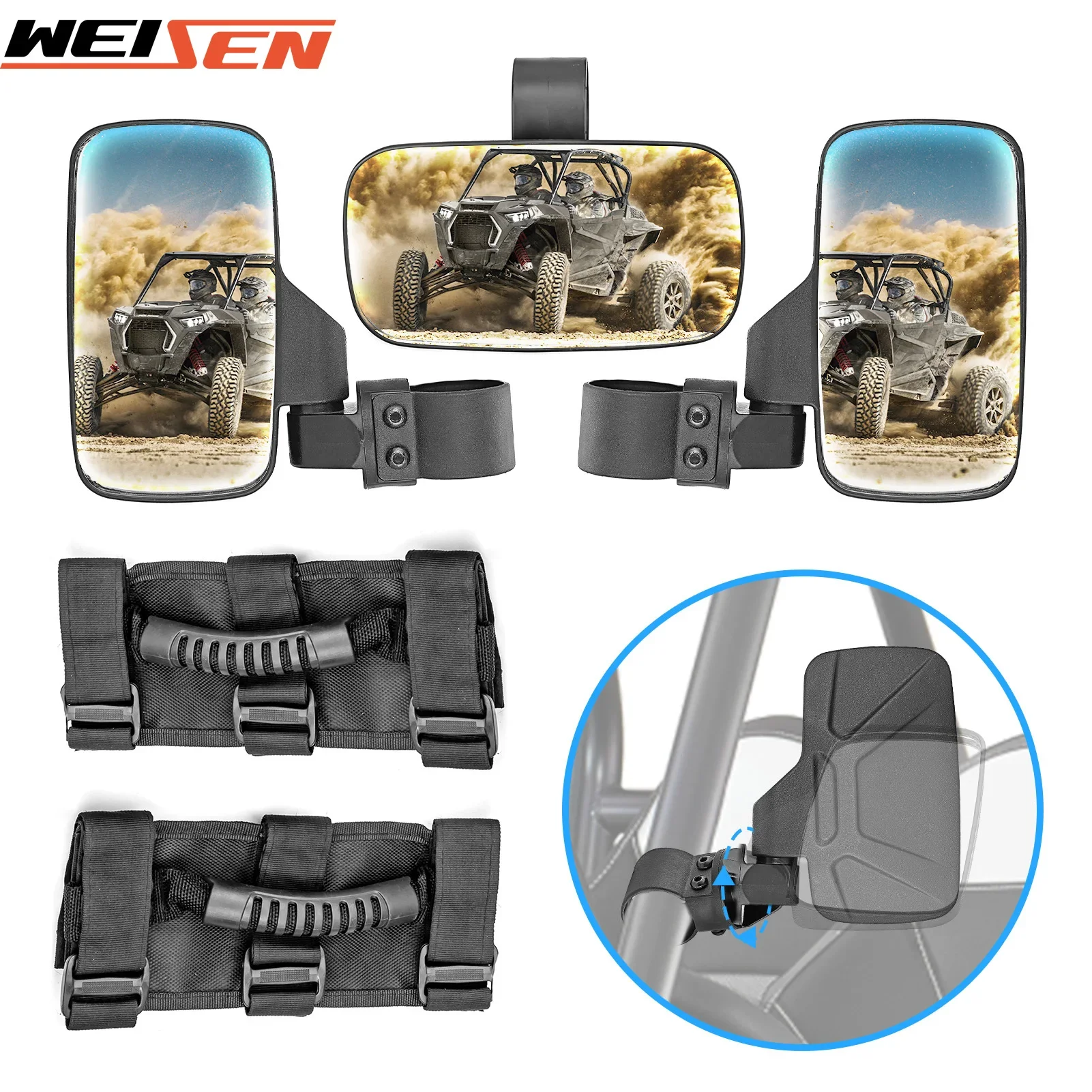 UTV 1.5"-2" RearView Mirrors Side Center Rear View Mirror for Can Am Maverick X3/Polaris Ranger RZR 800 900 1000 RZR PRO XP
UTV 1.5"-2" RearView Mirrors Side Center Rear View Mirror for Can Am Maverick X3/Polaris Ranger RZR 800 900 1000 RZR PRO XP