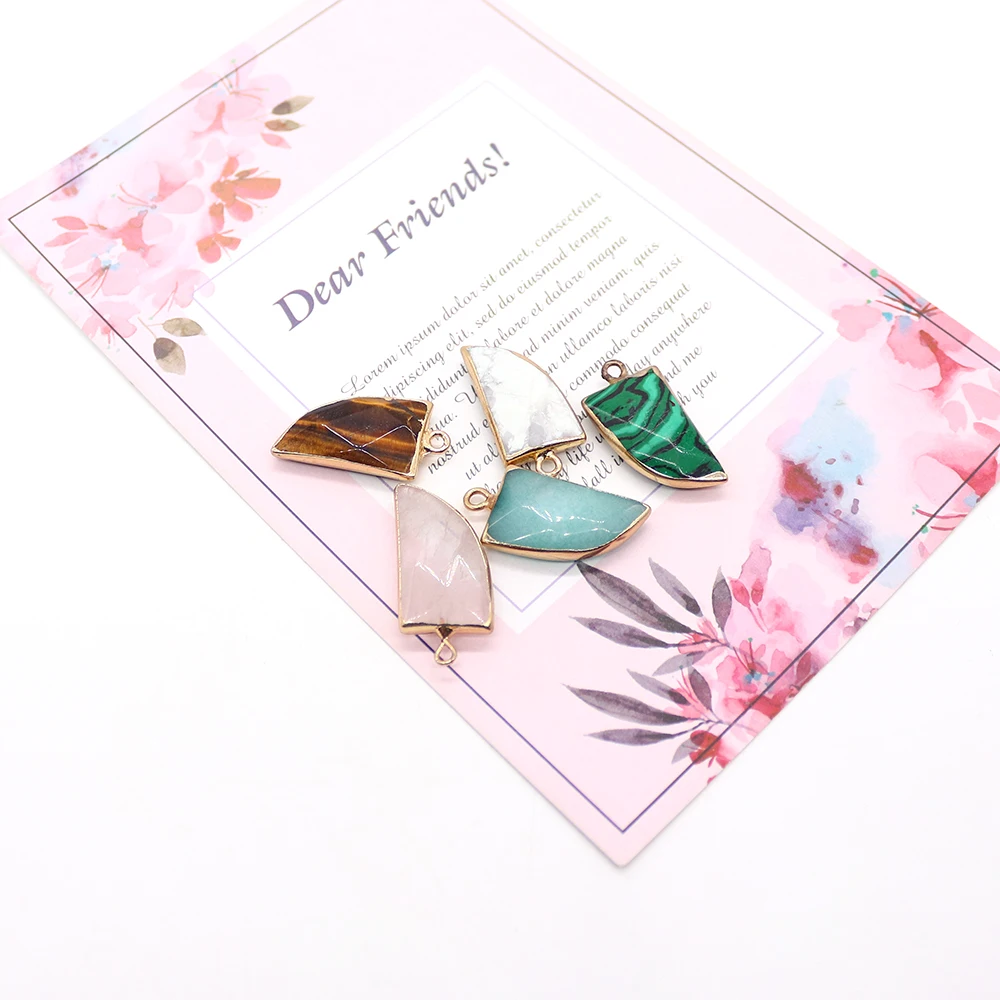 Geometric Natural Stone Crystal Tiger Eye Polished Triangle Knife-Edge Electroplated Single-Hole Pendant DIY Jewelry Accessories
Geometric Natural Stone Crystal Tiger Eye Polished Triangle Knife-Edge Electroplated Single-Hole Pendant DIY Jewelry Accessories