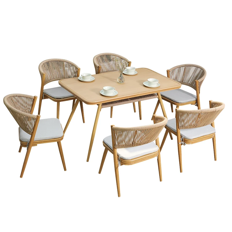 Garden table and chair combination outdoor furniture outdoor villa open-air Chinese long table B & B courtyard leisure seat
Garden table and chair combination outdoor furniture outdoor villa open-air Chinese long table B & B courtyard leisure seat