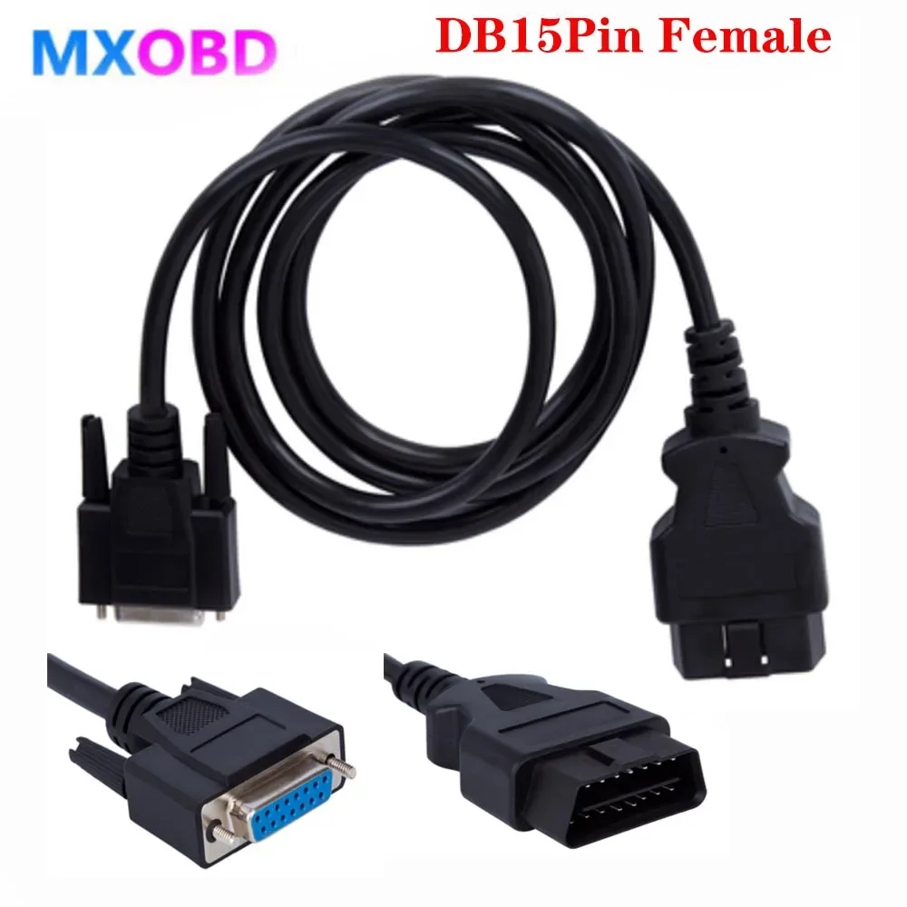 150CM OBD2 16Pin Male To DB15Pin Female DP 15PIN Cable OBD To DB15 Pin Female Interface 16 Pin Connection Car Extension Cable
150CM OBD2 16Pin Male To DB15Pin Female DP 15PIN Cable OBD To DB15 Pin Female Interface 16 Pin Connection Car Extension Cable