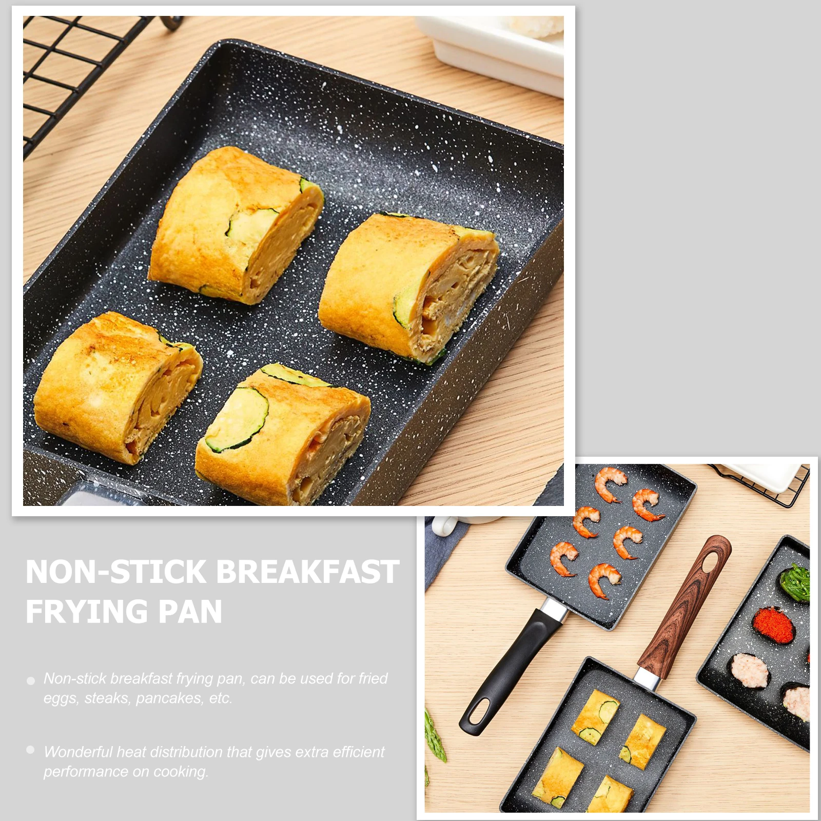 1Pcs Breakfast Pan Non-Stick Square Frying Pan for Omelette Eggs Pancakes Home Cooking Flat Bottom No Oil Needed Easy to Clean
1Pcs Breakfast Pan Non-Stick Square Frying Pan for Omelette Eggs Pancakes Home Cooking Flat Bottom No Oil Needed Easy to Clean