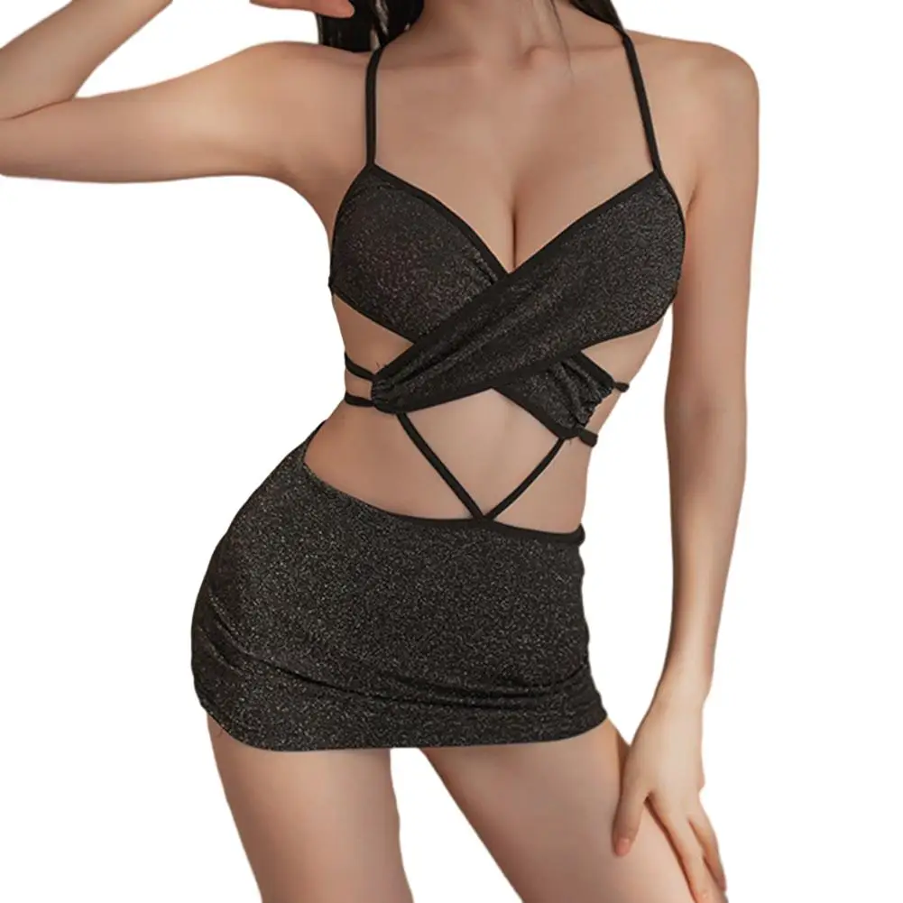 Women Sexy Bodysiuts Erotic Lingerie Slimming Elastic Sling Jumpsuit Backless Tight Fit Breathable Party Club Nightwear Uniform
Women Sexy Bodysiuts Erotic Lingerie Slimming Elastic Sling Jumpsuit Backless Tight Fit Breathable Party Club Nightwear Uniform