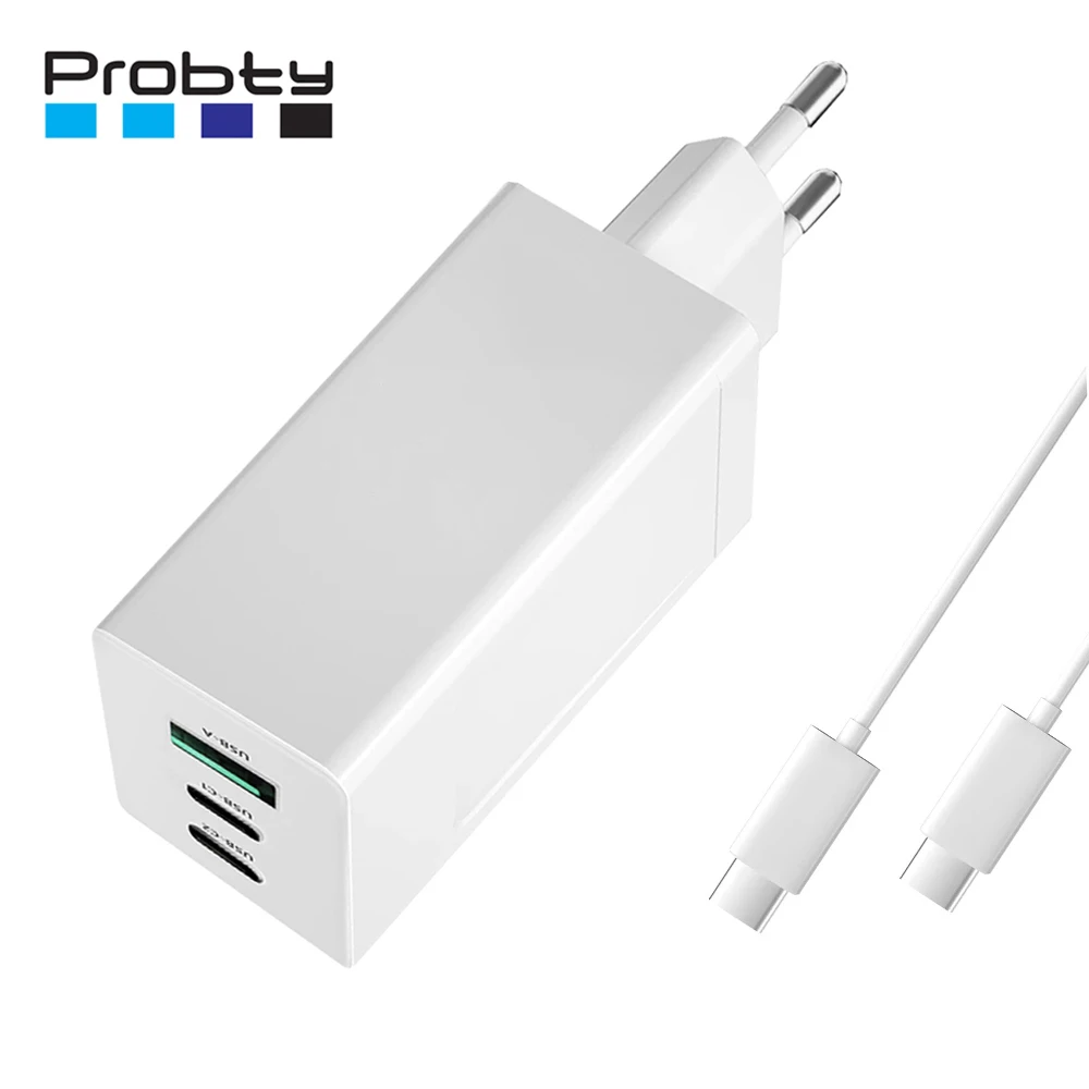 Probty 65W GaN Charger Quick Charge Type C PD USB Charger with QC 3.0 Portable Fast Charger For Laptop iPhone 11/12 /13 Pro Max
Probty 65W GaN Charger Quick Charge Type C PD USB Charger with QC 3.0 Portable Fast Charger For Laptop iPhone 11/12 /13 Pro Max
