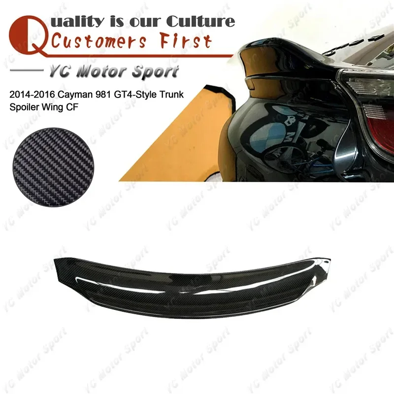 Car Accessories Carbon Fiber Rear Spoiler Fit For 2014-2016 Cayman 981 GT4 Style Trunk Spoiler Wing
Car Accessories Carbon Fiber Rear Spoiler Fit For 2014-2016 Cayman 981 GT4 Style Trunk Spoiler Wing