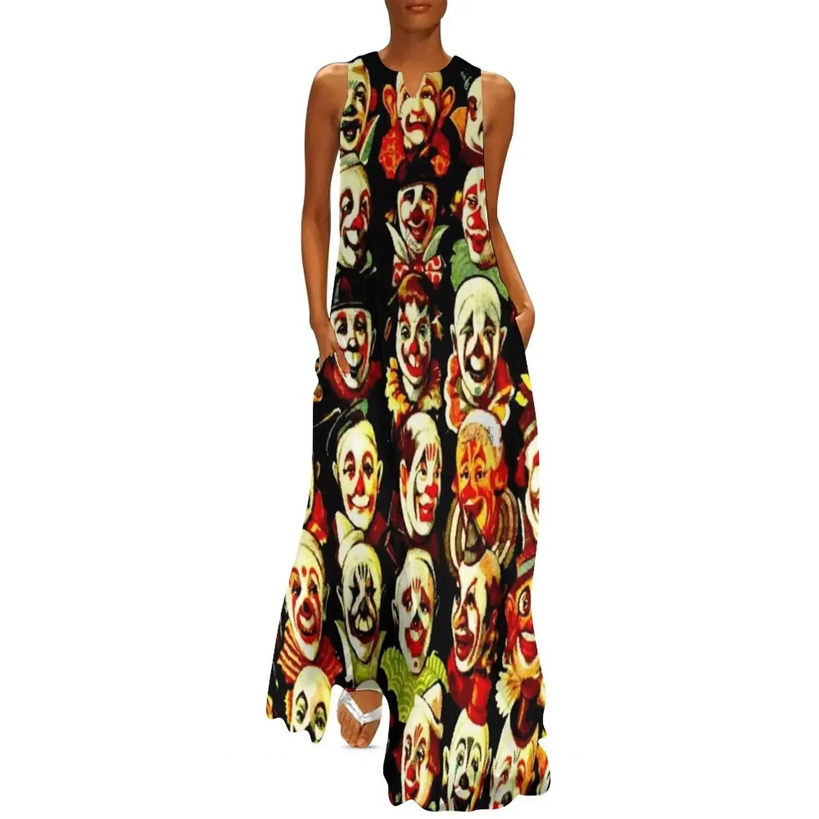 RINGLING BROS, BARNUM & BAILEY: Vintage Clown Print Long Dress prom dress 2025 prom dress women formal occasion dresses
RINGLING BROS, BARNUM & BAILEY: Vintage Clown Print Long Dress prom dress 2025 prom dress women formal occasion dresses