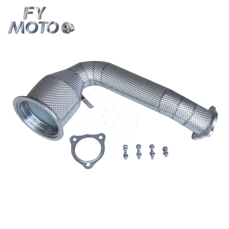 China Factory Panamera 971 3.0t Stainless Steel Catted Heat Shield Exhaust Downpipe
China Factory Panamera 971 3.0t Stainless Steel Catted Heat Shield Exhaust Downpipe