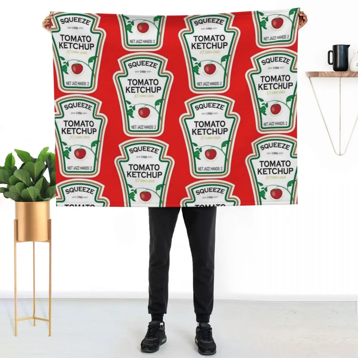 Funny Ketchup Label Throw Blanket Cozy Throw Blanket for Bed Sofa Chair
Funny Ketchup Label Throw Blanket Cozy Throw Blanket for Bed Sofa Chair