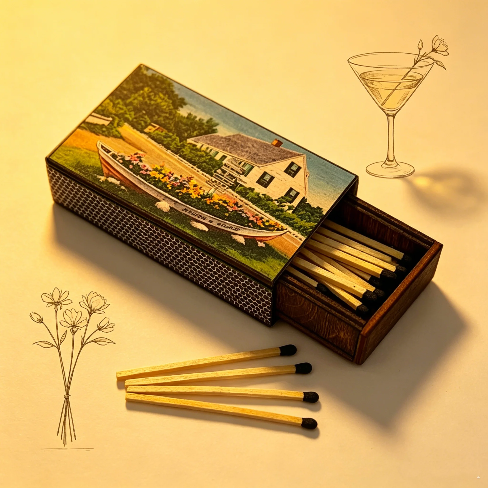 Wooden Keepsake Matchbox With Matches - Custom
Wooden Keepsake Matchbox With Matches - Custom