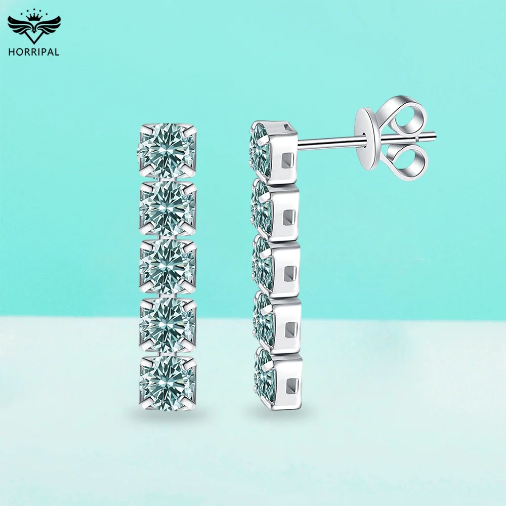 5 Stone Green Moissanite Wedding Earrings S925 Sterling Silver Jewelry for Women Sparkling Elegant Drop Earring with Certificate
5 Stone Green Moissanite Wedding Earrings S925 Sterling Silver Jewelry for Women Sparkling Elegant Drop Earring with Certificate