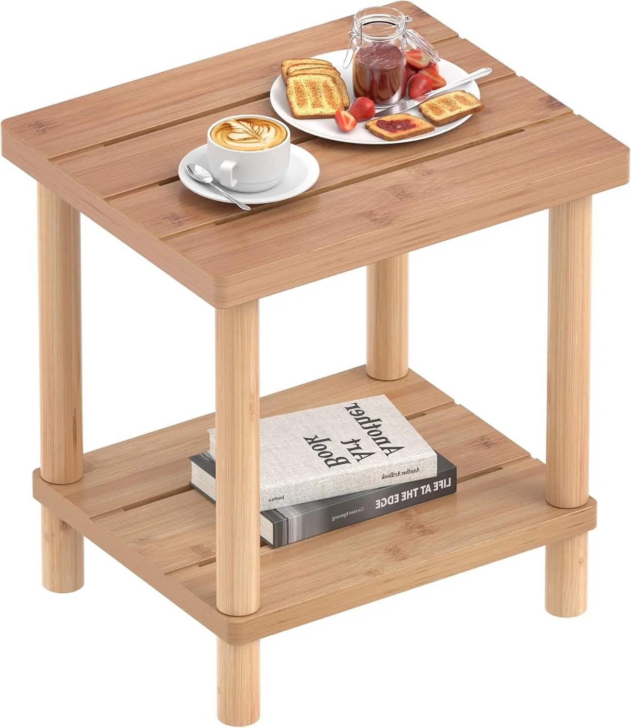 2-Tier Outdoor Side Table for Patio, Porch, Pool - Weather Resistant Bamboo End Table Easy Maintenance
2-Tier Outdoor Side Table for Patio, Porch, Pool - Weather Resistant Bamboo End Table Easy Maintenance